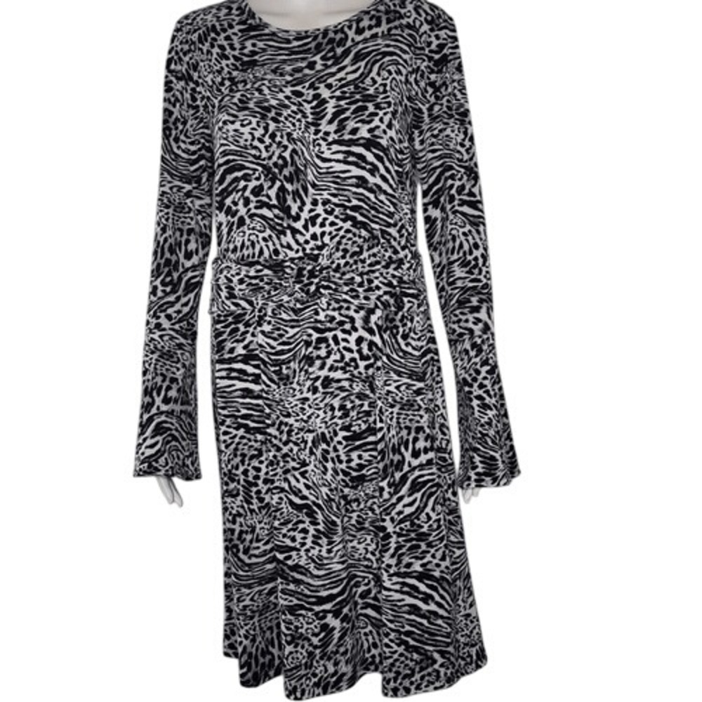 Michael Michael Kors B & W Animal Print Dress
